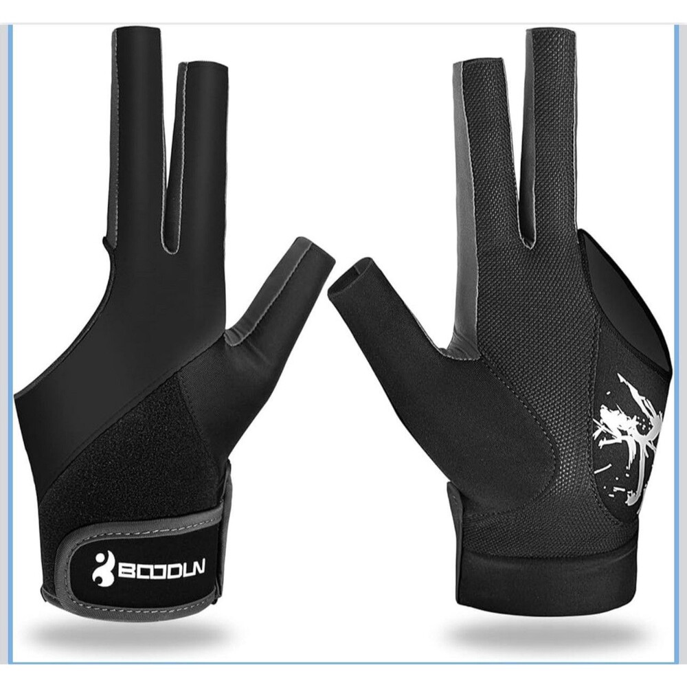 Comfort Fit Left Hand Billiard Glove - 3-Finger Design for Enhanced Control